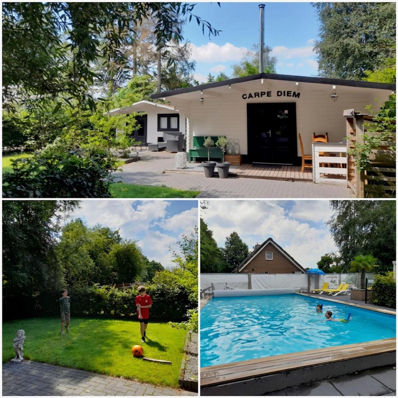 Carpe Diem, Het Ruime Chalet Met Houtkachel Nabij Wildlands Emmen Schoonebeek Экстерьер фото